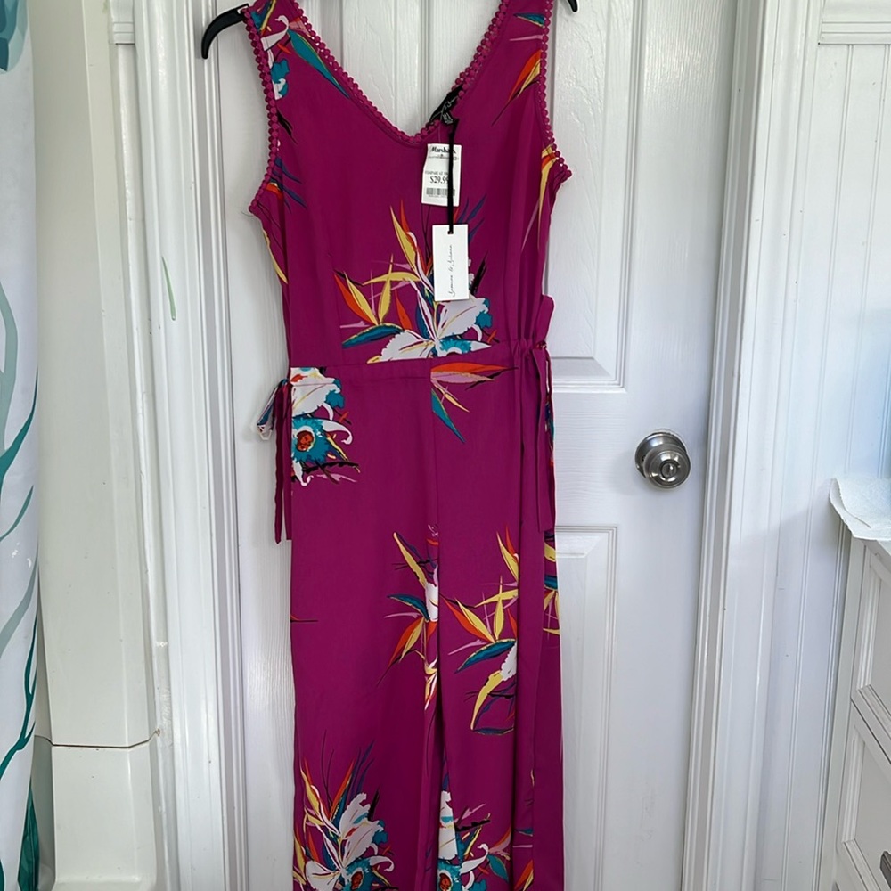 Colorful floral romper